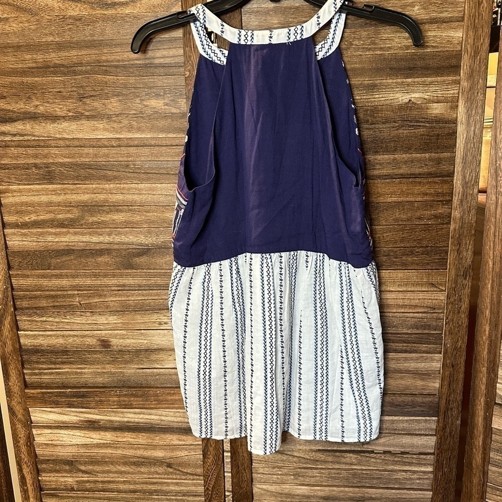 THML Halter Neck Sleeveless Embroidered Boho Top - Picture 2 of 7